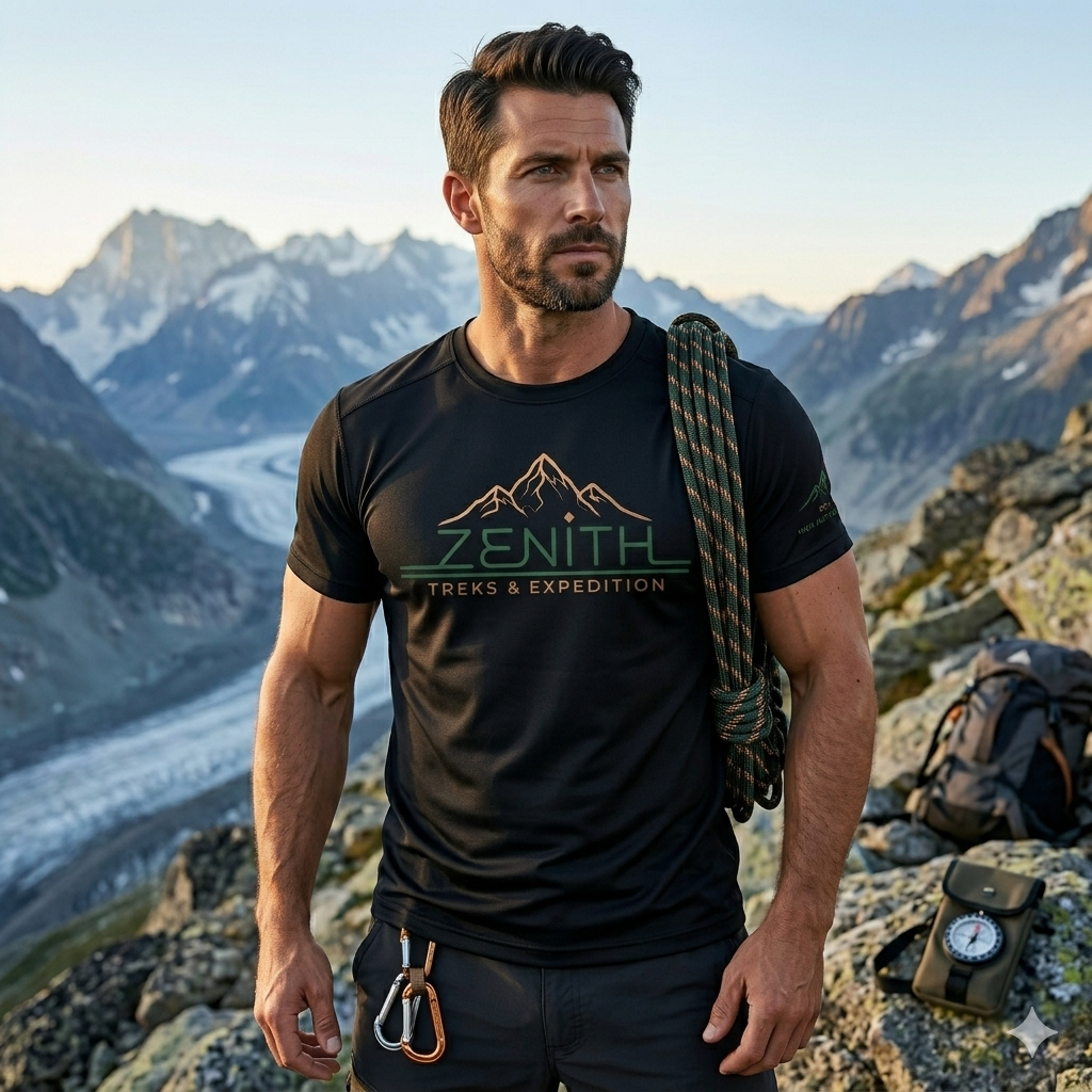 Selling - Trekking T-Shirt And Trekking Cap (Quick Dry)